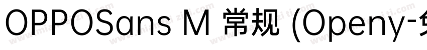 OPPOSans M 常规 (Openy字体转换